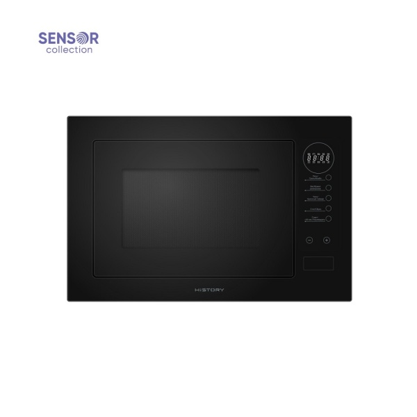 картинка Встраиваемая микроволновая печь с грилем HiSTORY MIH 38SG MBK Черная от магазина SEFI