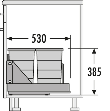 картинка Наполнение нижнего шкафа С креплением фасада BOTTOM MOUNT-S от магазина SEFI
