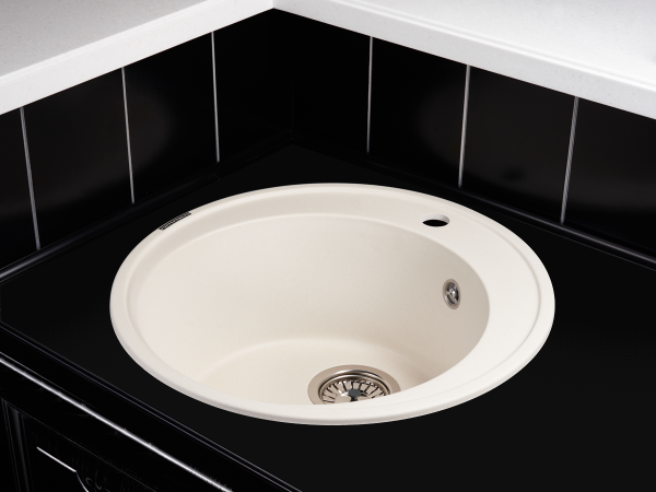 картинка Кухонная мойка  BALI 1B WHITE ALABAS. от магазина SEFI