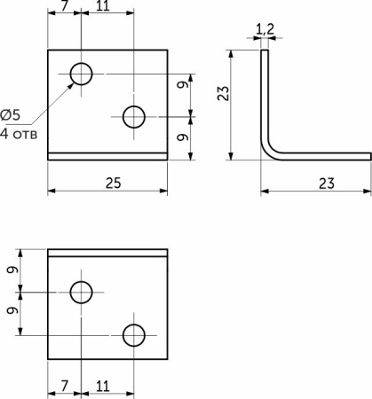 картинка Уголок металлический FSC-01 23х23х25 (1,2), белый цинк (уп/10шт) AKS магазин SEFI являющийся официальным дистрибьютором в России  картинка Уголок металлический FSC-01 23х23х25 (1,2), белый цинк (уп/10шт) AKS от магазина SEFI
