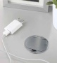 картинка Розетка Ring врезная в столешницу , 2 входа - стандартная розетка + USB вход, цвет - нержавейка от магазина SEFI