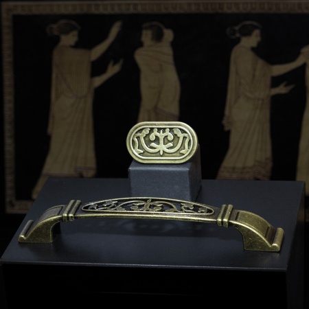 картинка Ручка меб. скоба мет. ELIN 128 старое золото AKS от магазина SEFI