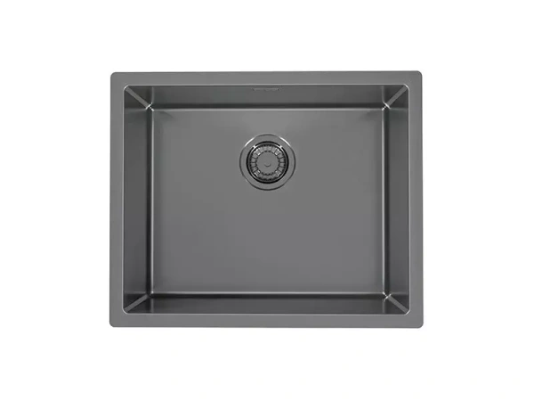 картинка Мойка Alveus QUADRIX MONARCH 50 NEW ANTHRACITE 540X440X200 в компл. с выпуском без сифона от магазина SEFI