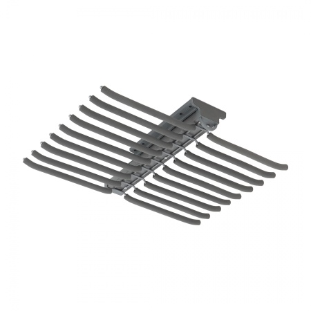 картинка Выдвижная вешалка для брюк BRUNO крепл.верх./двойная 642*470*82, графит PRIME by AKS от магазина SEFI