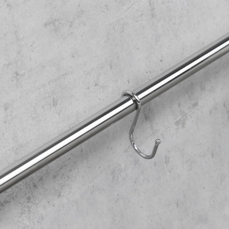 картинка Крючок на трубу d16 ретро, хром AKS от магазина SEFI