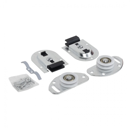 картинка Комплект FAST для 1 раздвижной двери Laguna 50 кг (ролики верх и низ, стопор, саморезы) от магазина SEFI