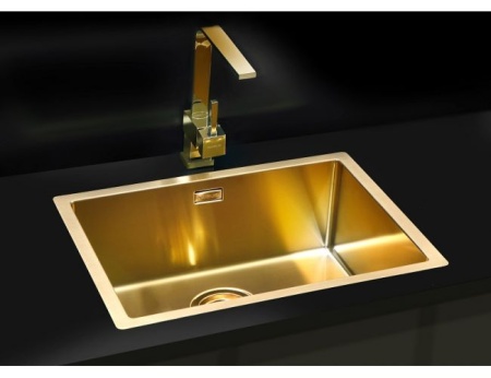 картинка Мойка Alveus QUADRIX MONARCH 50 NEW BRONZE 540X440X200 в компл. с выпуском без сифона, от магазина SEFI