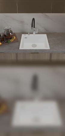 картинка Мойка Rivelato ZENO 5650 1-чаш 560*500 Белый 101 от магазина SEFI