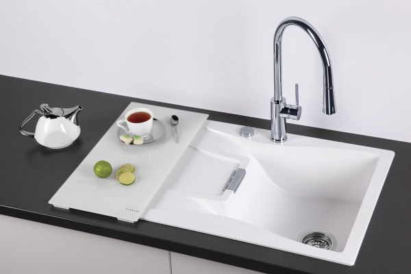 картинка Мойка Schock Waterfall 45D Cristadur (монтаж в один уровень со столешницей) аворио от магазина SEFI