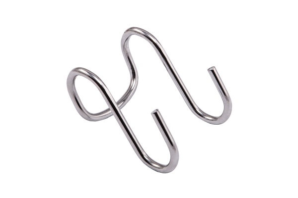 картинка Крючок на трубу d16 двойной хром AKS от магазина SEFI