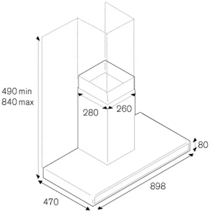 картинка Вытяжка Bertazzoni KG90CONXA от магазина SEFI