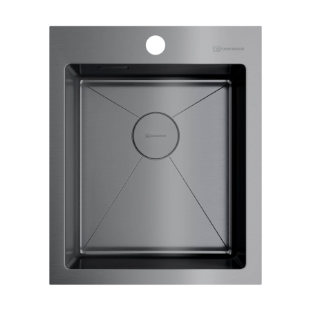 картинка Omoikiri Akisame 41-GM нерж. сталь/вороненая сталь от магазина SEFI