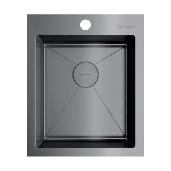 картинка Мойка Omoikiri Akisame 41-GM нерж. сталь/вороненая сталь от магазина SEFI