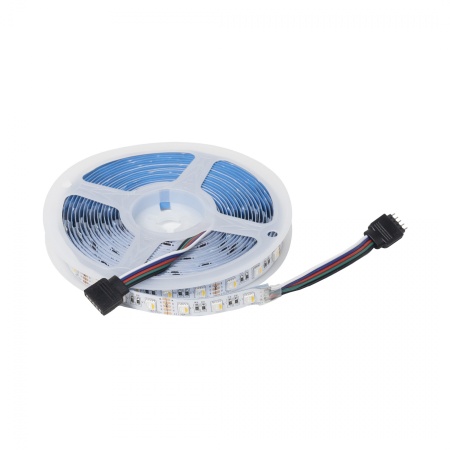 картинка Лента светодиодная RGBW - 10W/m, 12V, 12мм, 5050, 60 д/м, IP20, цветная + нейтральный белый - 5м, AKS от магазина SEFI