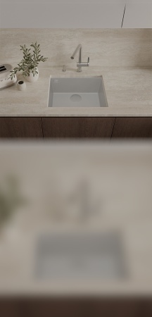картинка Мойка Rivelato STRIA 5649 1-чаш 560*435 Серый 803 от магазина SEFI