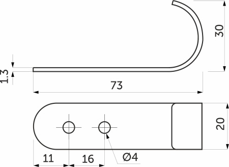 картинка Крепление панели к трубе d25 (521) вертикальное, хром AKS от магазина SEFI