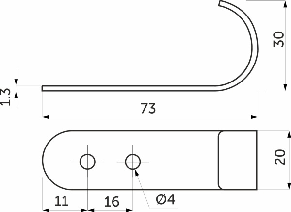 картинка Крепление панели к трубе d25 (521) вертикальное, хром AKS от магазина SEFI