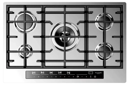 картинка Газовая варочная панель Fulgor Milano CPH 765 G WK TC X от магазина SEFI