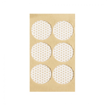 картинка Подкладка самоприлипающая фетровая прорезиненная d40мм (1упак.=6шт), белая, Folmag от магазина SEFI