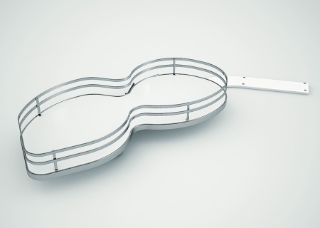 картинка Карусель Nuvola Solo NEW с 1-й полкой левая в шкаф 600мм, плоский пруток infinity line магазин SEFI являющийся официальным дистрибьютором в России  картинка Карусель Nuvola Solo NEW с 1-й полкой левая в шкаф 600мм, плоский пруток infinity line от магазина SEFI