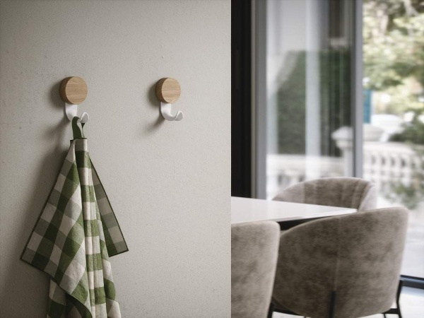 картинка Крючок-вешалка с деревянной накладкой DEKART от магазина SEFI