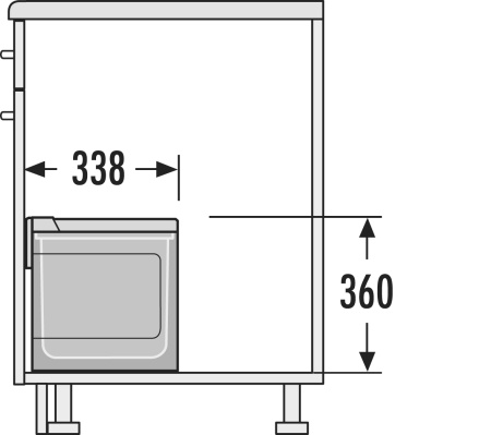 картинка Система сортировки Raumspar Tandem S 30л на распашной фасад 600 мм от магазина SEFI
