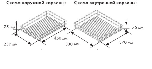картинка Волшебный угол для кухни Классик с доводчиком, выдвижение - правое, ширина фасада 400-450 мм от магазина SEFI