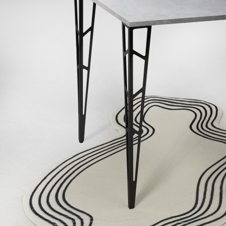 картинка Опора меб. TECHNO h720, черный муар (1 упак = 4 шт) AKS от магазина SEFI