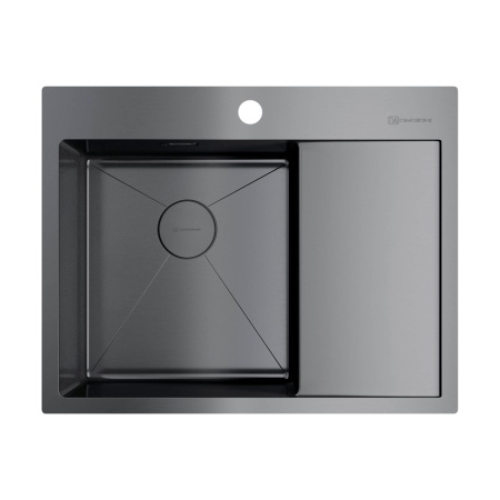 картинка Мойка Omoikiri Akisame 65-L-GM нерж. сталь/вороненая сталь от магазина SEFI