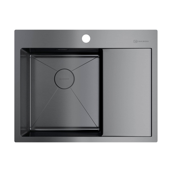 картинка Мойка Omoikiri Akisame 65-L-GM нерж. сталь/вороненая сталь от магазина SEFI