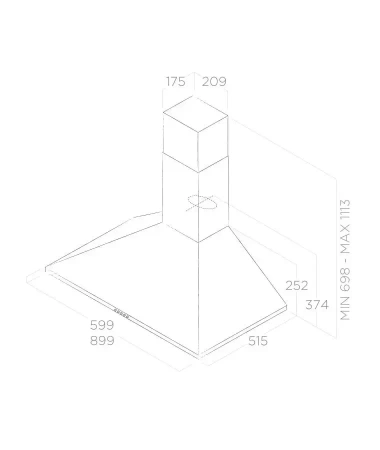 картинка Вытяжка ELICA TAMAYA RAIL CRBR/A/90 от магазина SEFI