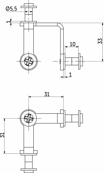 картинка Крепление стеклянного куба мет. тройное AKS магазин SEFI являющийся официальным дистрибьютором в России  картинка Крепление стеклянного куба мет. тройное AKS от магазина SEFI