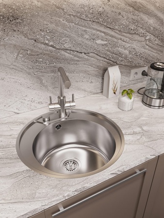 картинка Мойка Oulin R510, поверхность сатин от магазина SEFI