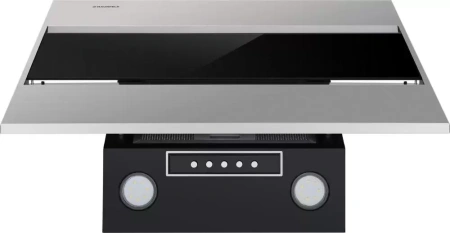 картинка Вытяжка MAUNFELD Bridge 60 нержавеющая сталь\черное стекло от магазина SEFI