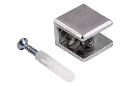 картинка Полкодержатель для стекла мет. АК104 (8-10мм) хром AKS от магазина SEFI