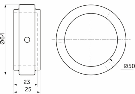 картинка Заглушка трубы d50 (Z-188), хром AKS от магазина SEFI