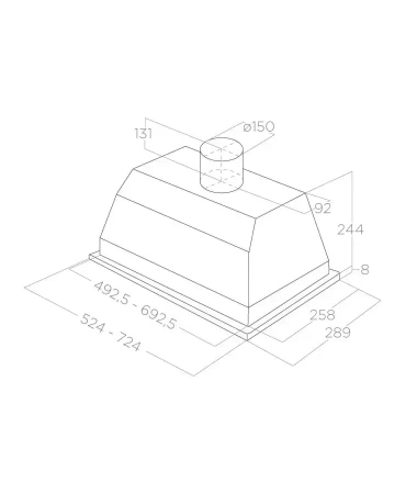 картинка Встраиваемая вытяжка Elica ELIBLOC HT GR/A/80 от магазина SEFI