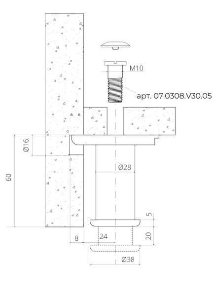 картинка Мебельная фурнитура INCOLL LEV 7 от магазина SEFI
