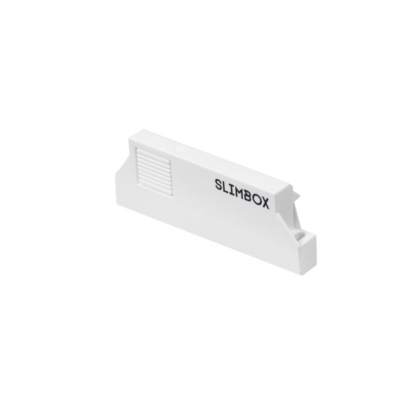 картинка Ручка с поводком внутреннего ящика Slimbox AKS 13,5-21мм белая магазин SEFI являющийся официальным дистрибьютором в России  картинка Ручка с поводком внутреннего ящика Slimbox AKS 13,5-21мм белая от магазина SEFI