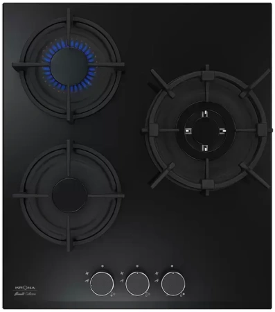 картинка Газовая варочная панель KRONA FIERO 45 BL магазин SEFI являющийся официальным дистрибьютором в России  картинка Газовая варочная панель KRONA FIERO 45 BL от магазина SEFI