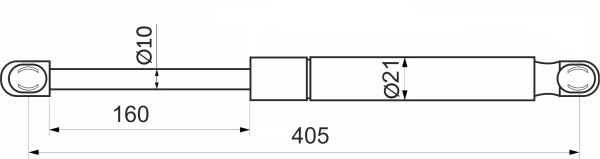 картинка Газ-лифт к механизму №559 для ортопедичского основания 1200N ОЗМФ (вес 70-90кг с матрасом) от магазина SEFI