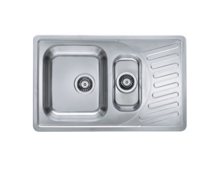 картинка Мойка ELEGANT 110 SAT-90 810X510 1+1/2 в компл.с сифоном 1130555, от магазина SEFI