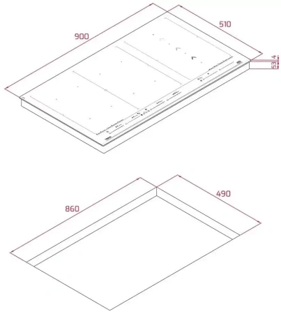 картинка Индукционная варочная панель Teka IZF 99700 MST BLACK от магазина SEFI
