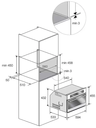 картинка Духовой шкаф Fulgor Milano FCO 4512 TM WH от магазина SEFI