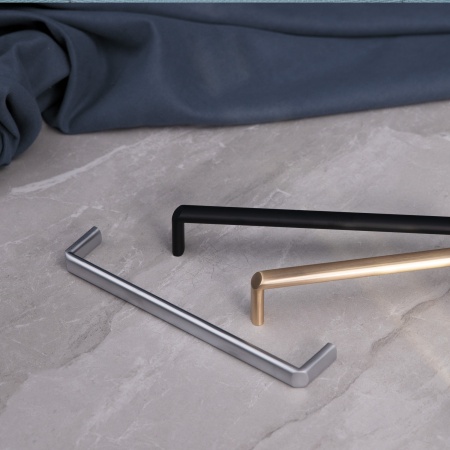 картинка Ручка меб. скоба мет. WINDSOR 160 брашированное золото, AKS от магазина SEFI