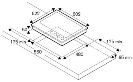 картинка Газовая варочная панель Bertazzoni P604LHERAC от магазина SEFI