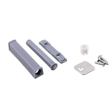 картинка Механизм push-to-open наконечник магнитный накладной/врезной серый AKS усиленный магазин SEFI являющийся официальным дистрибьютором в России  картинка Механизм push-to-open наконечник магнитный накладной/врезной серый AKS усиленный от магазина SEFI