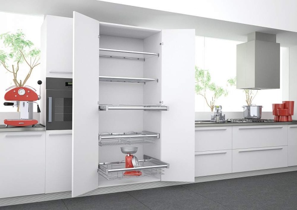 картинка Полка Plano Glass со стеклянным дном, полное выдвижение 1164*500*100 от магазина SEFI