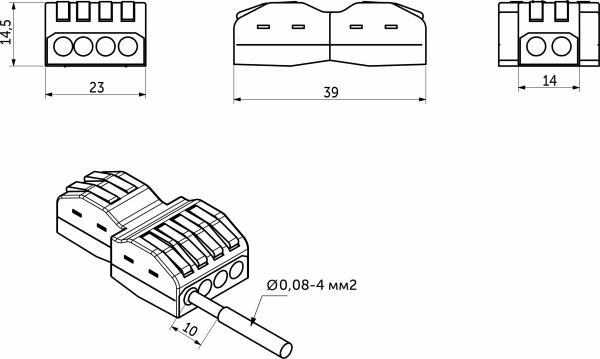 картинка Соединитель электрический, клеммный, PCT-213, на две/шесть линий, проходной, быстрозажимной, GS от магазина SEFI