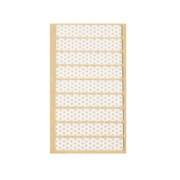 картинка Подкладка самоприлипающая фетровая прорезиненная 15 х 80мм (1упак.=9шт), белая, Folmag от магазина SEFI